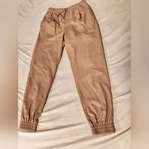 Zara Xs Tan Jogger Sweatpants Elastic Waistband